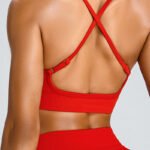 cross back seamless bra