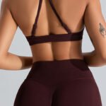 cross back sports bra