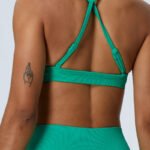 cross back sports bra