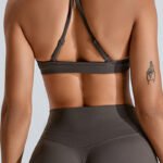 cross back sports bra