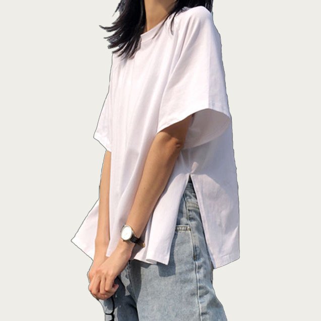 Explore Diverse T Shirt Styles and Find Your Perfect Fit Side Slit Tee-Yuanyi Apparel