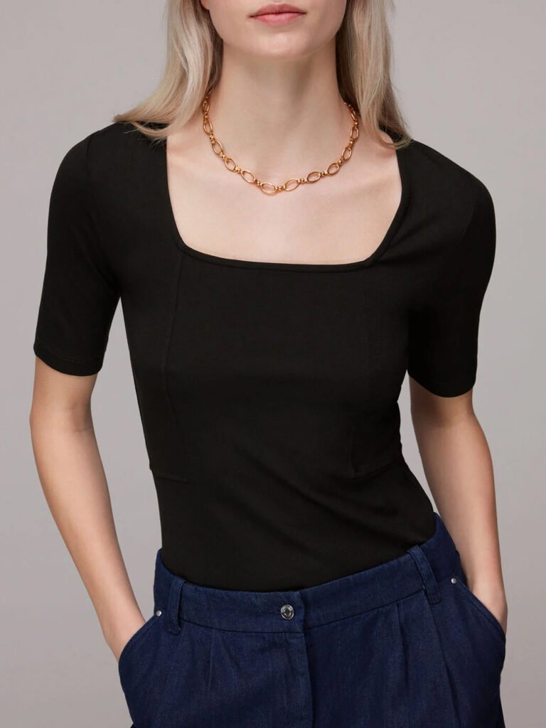 Square Neck Tee from whistles-Yuanyi Apparel